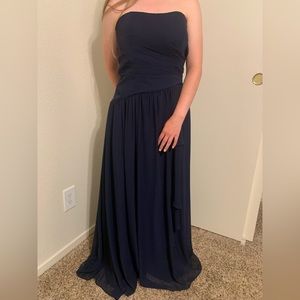 Navy Alfred Angelo bridesmaid dress